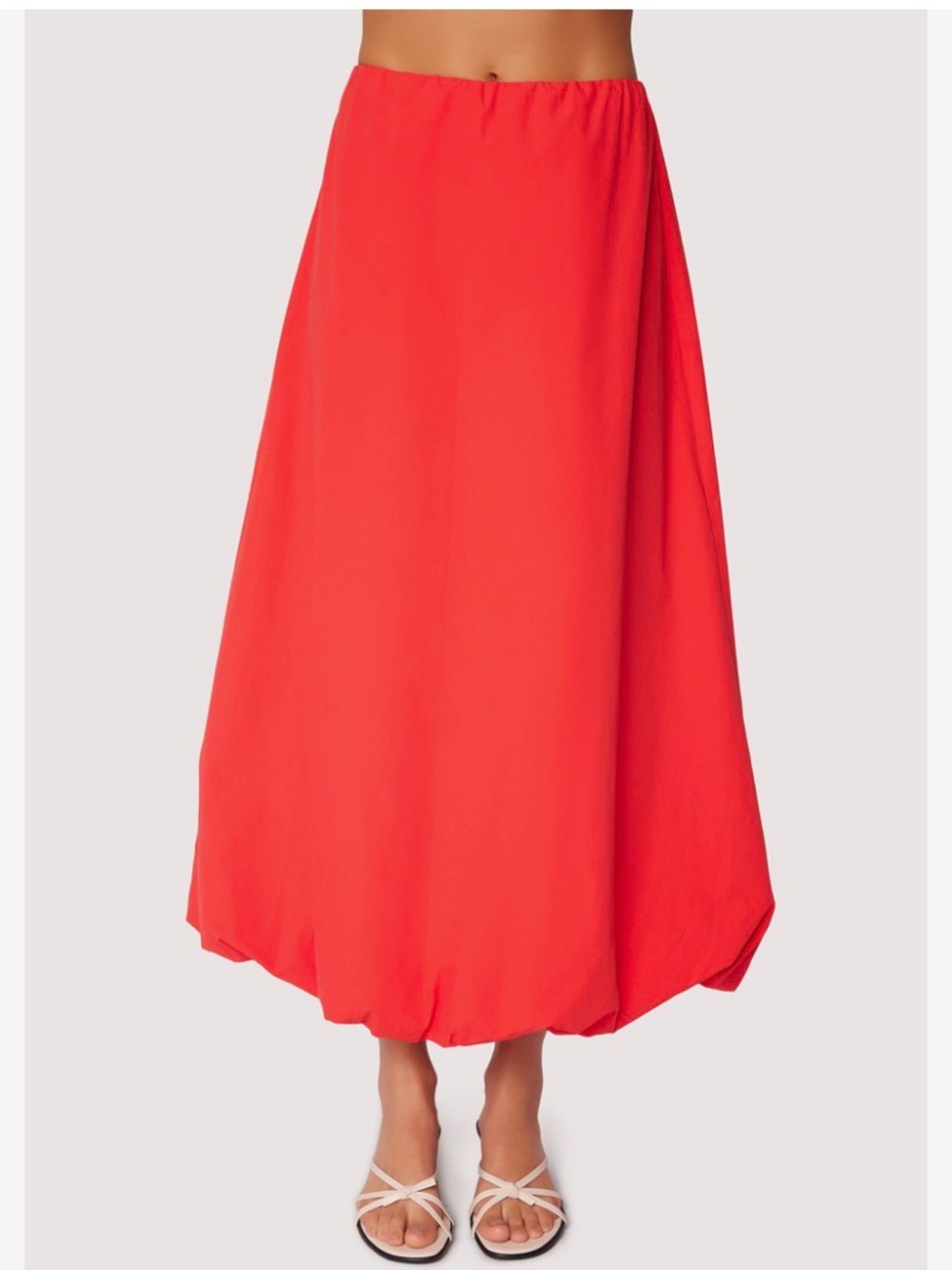 Women's Coral Balloon-Hem Maxi Skirt